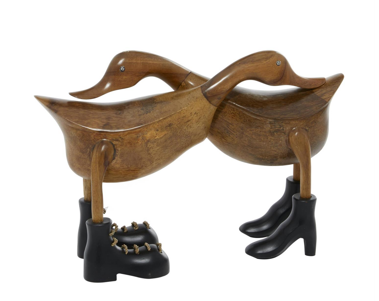 Brown Bamboo Wood Hugging Ducks