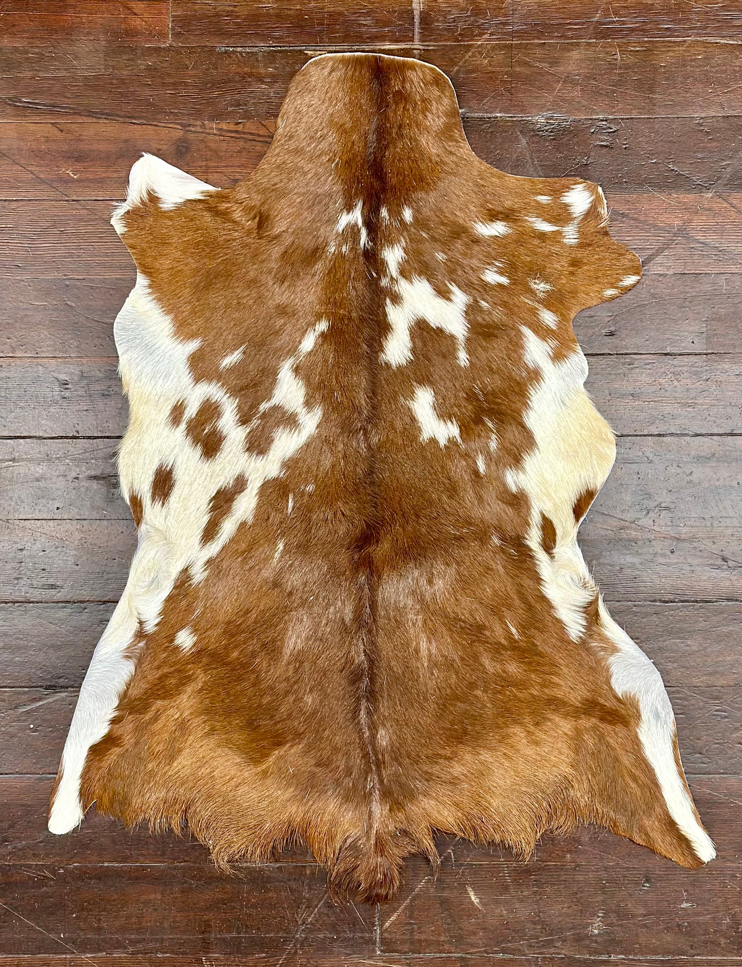 Brown/White Goat Hide