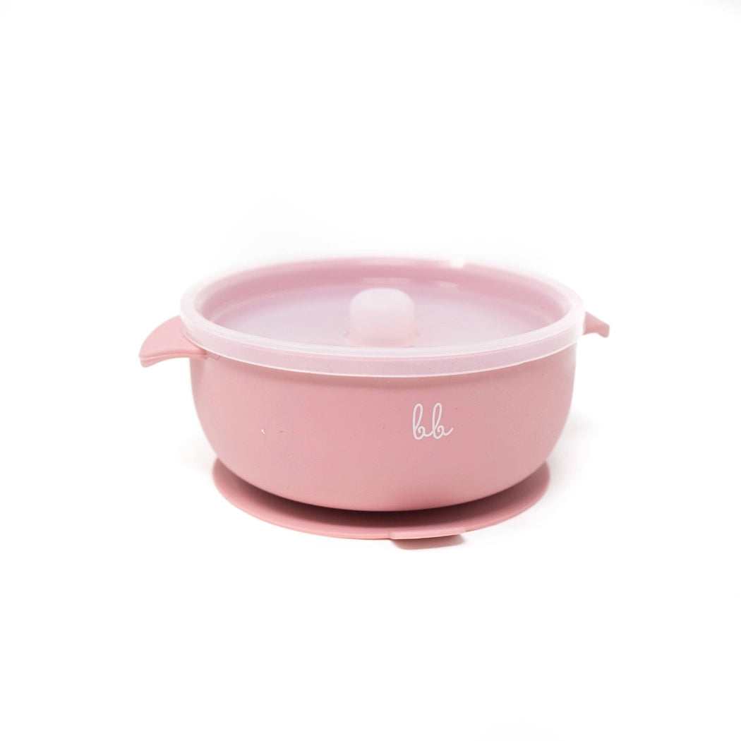 Silicone Suction Bowl with Clear Lid