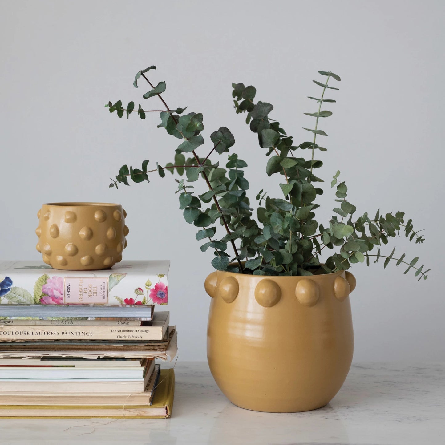 Terra-cotta Planter w/ Hobnail Pattern