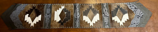 Dark Brown/Black/White Table Runner