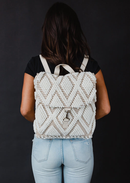 Diamond Textured Backpack