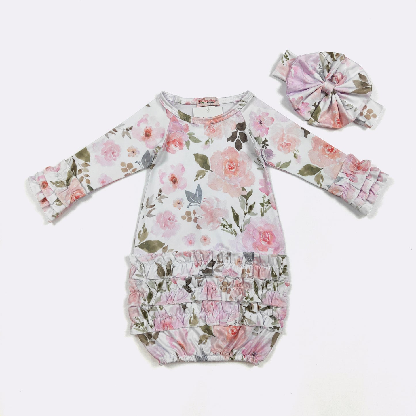 Rose Whisper Baby Gown