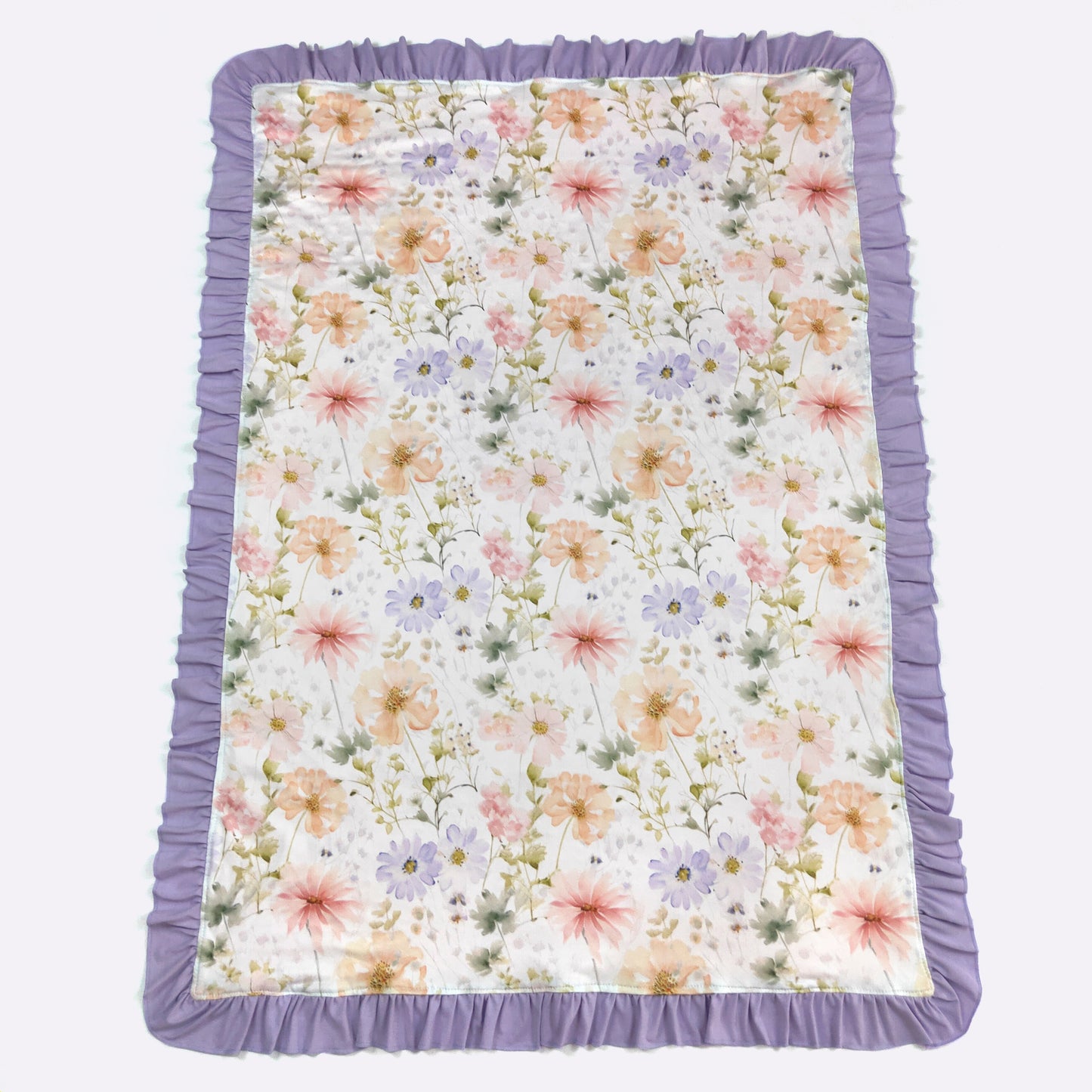 Watercolor Garden Blanket