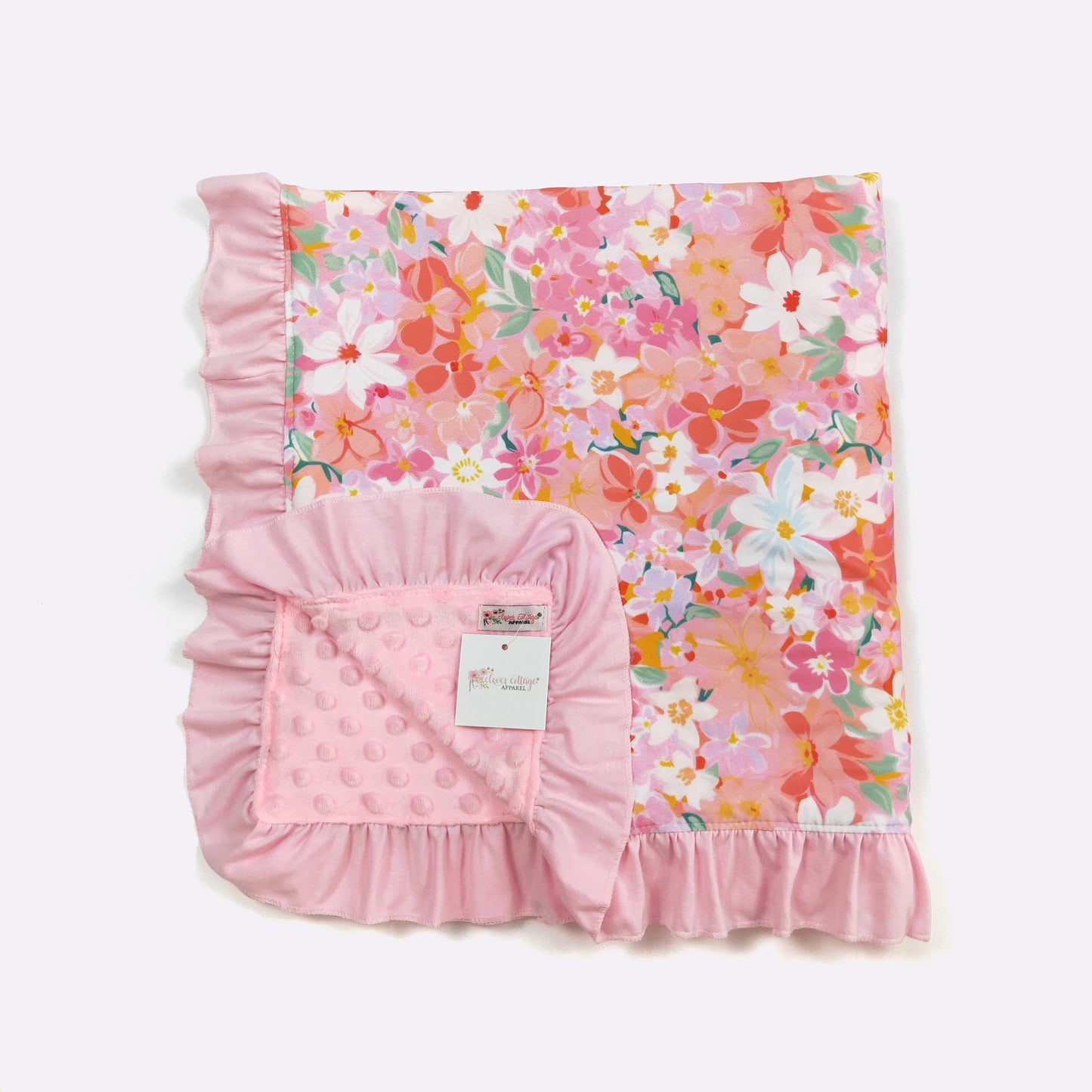 Peach Posy Blanket