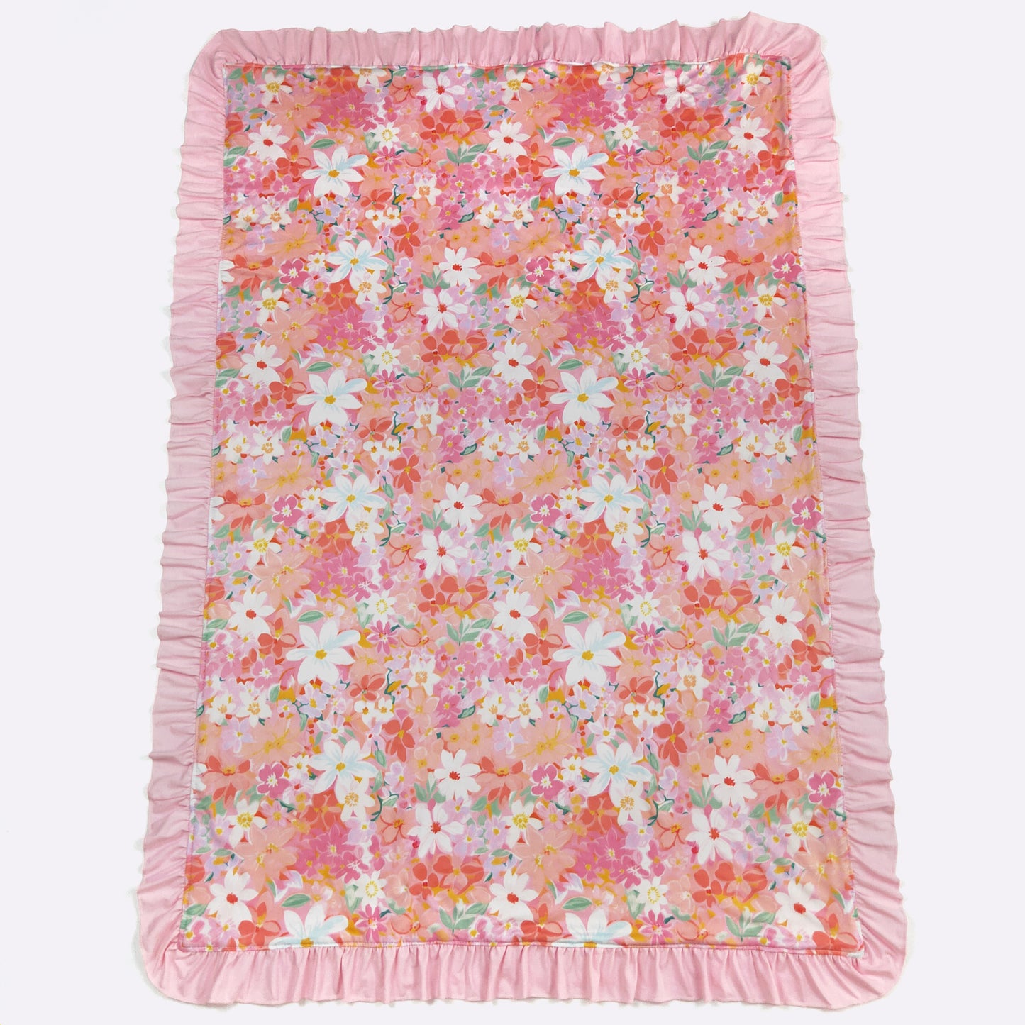 Peach Posy Blanket