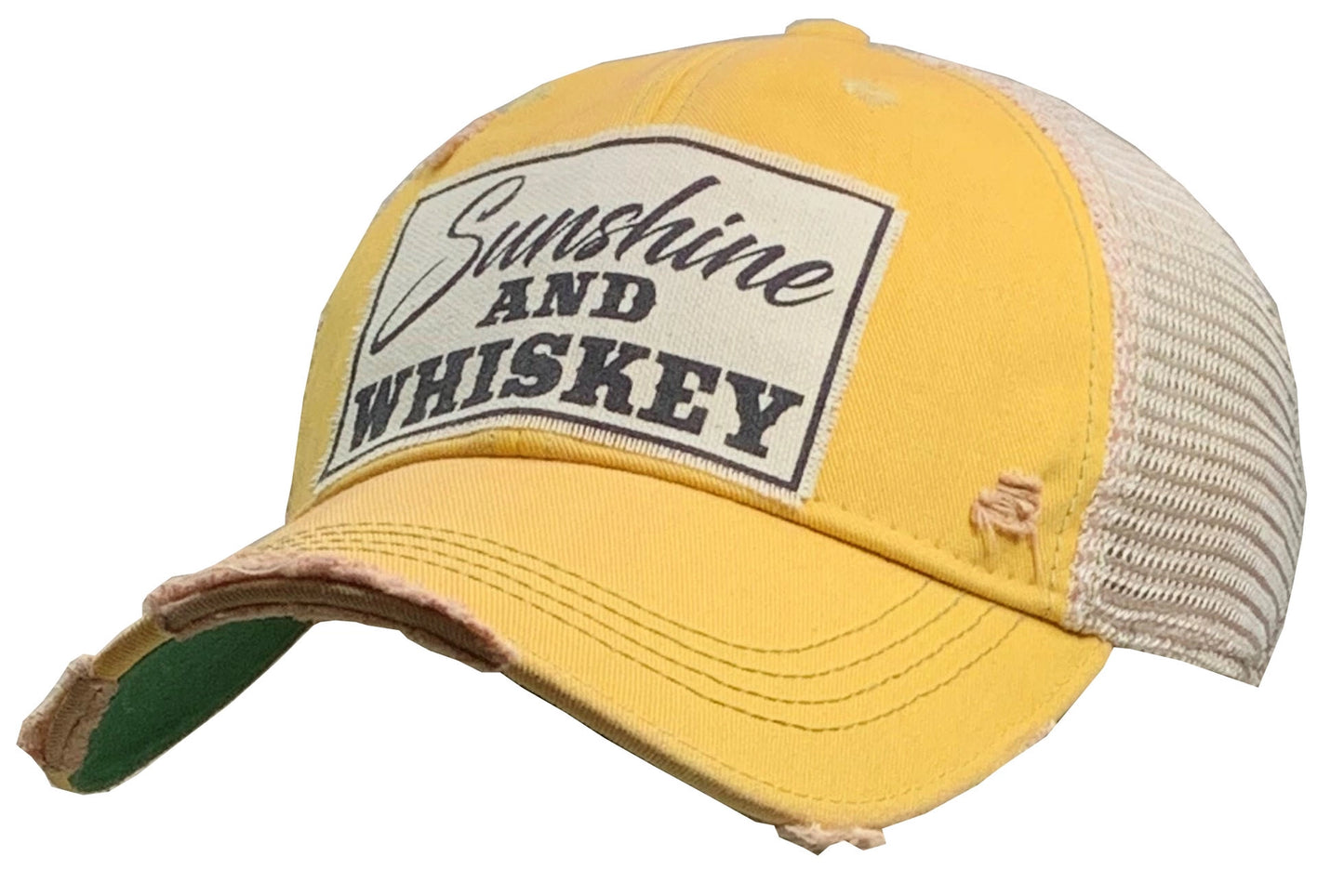 Sunshine & Whiskey Trucker Hat Baseball Cap