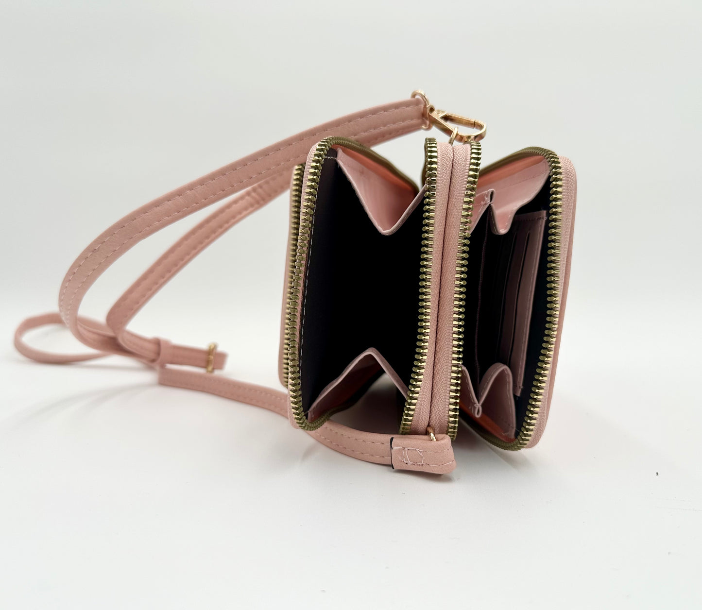 Pink Crossbody Compact Purse