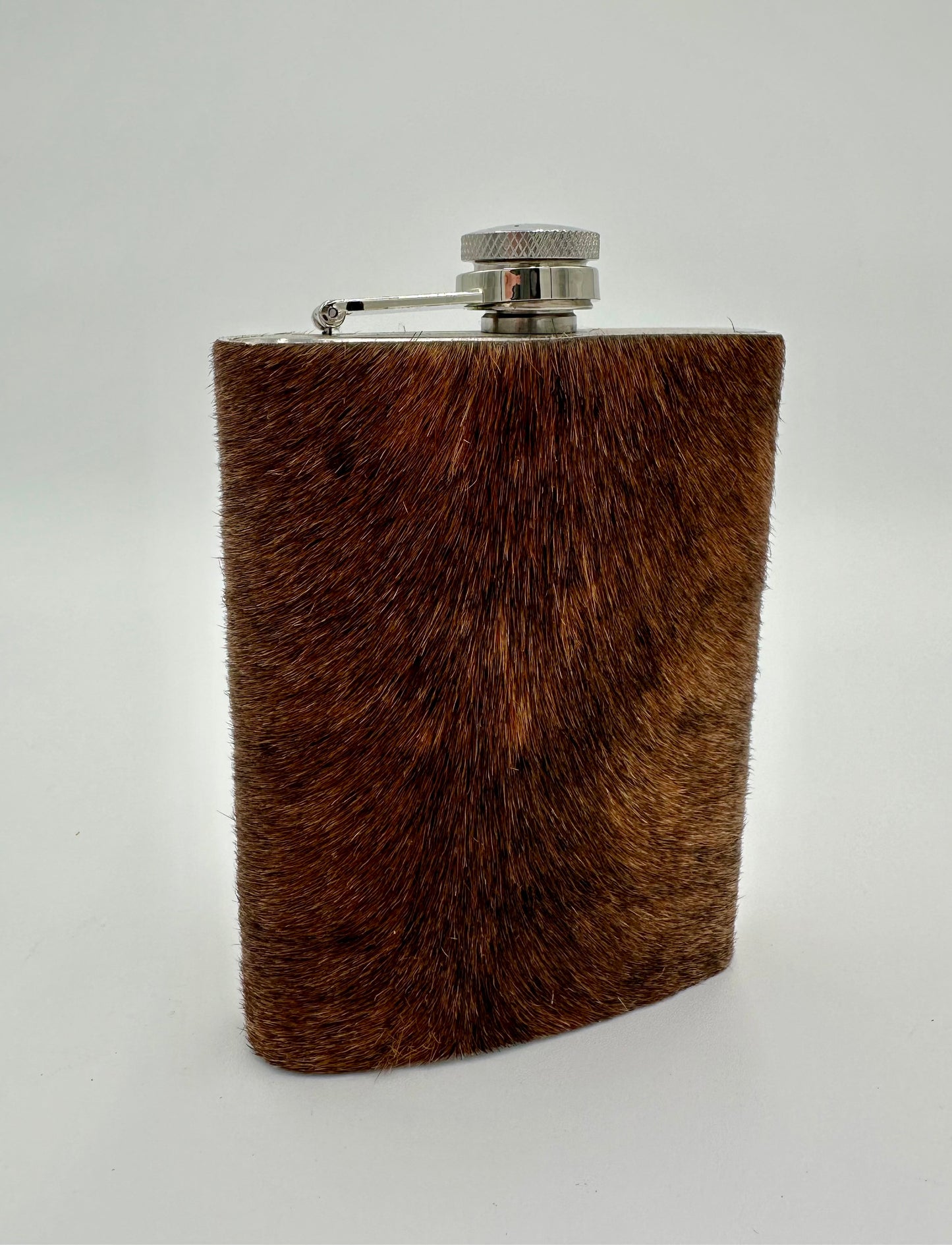 Light/Dark Brown 8oz Flask