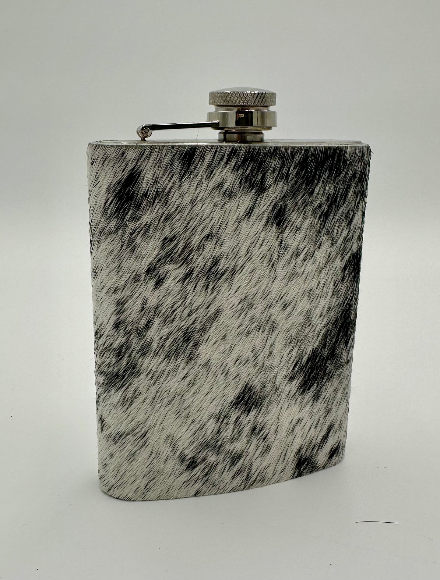 Black/White 8oz Flask