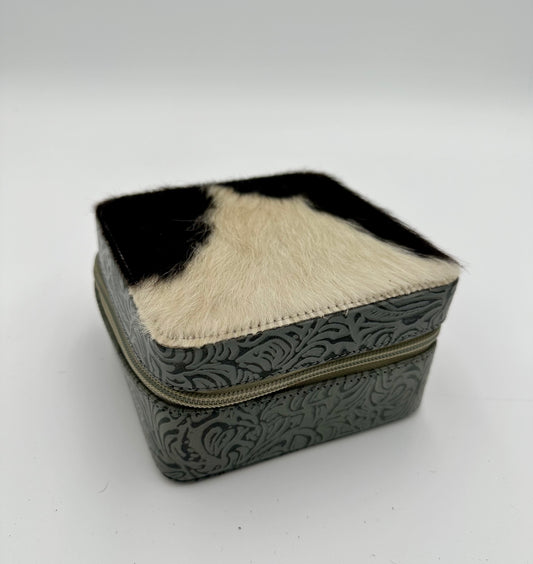 Black/White Square Jewelry Box