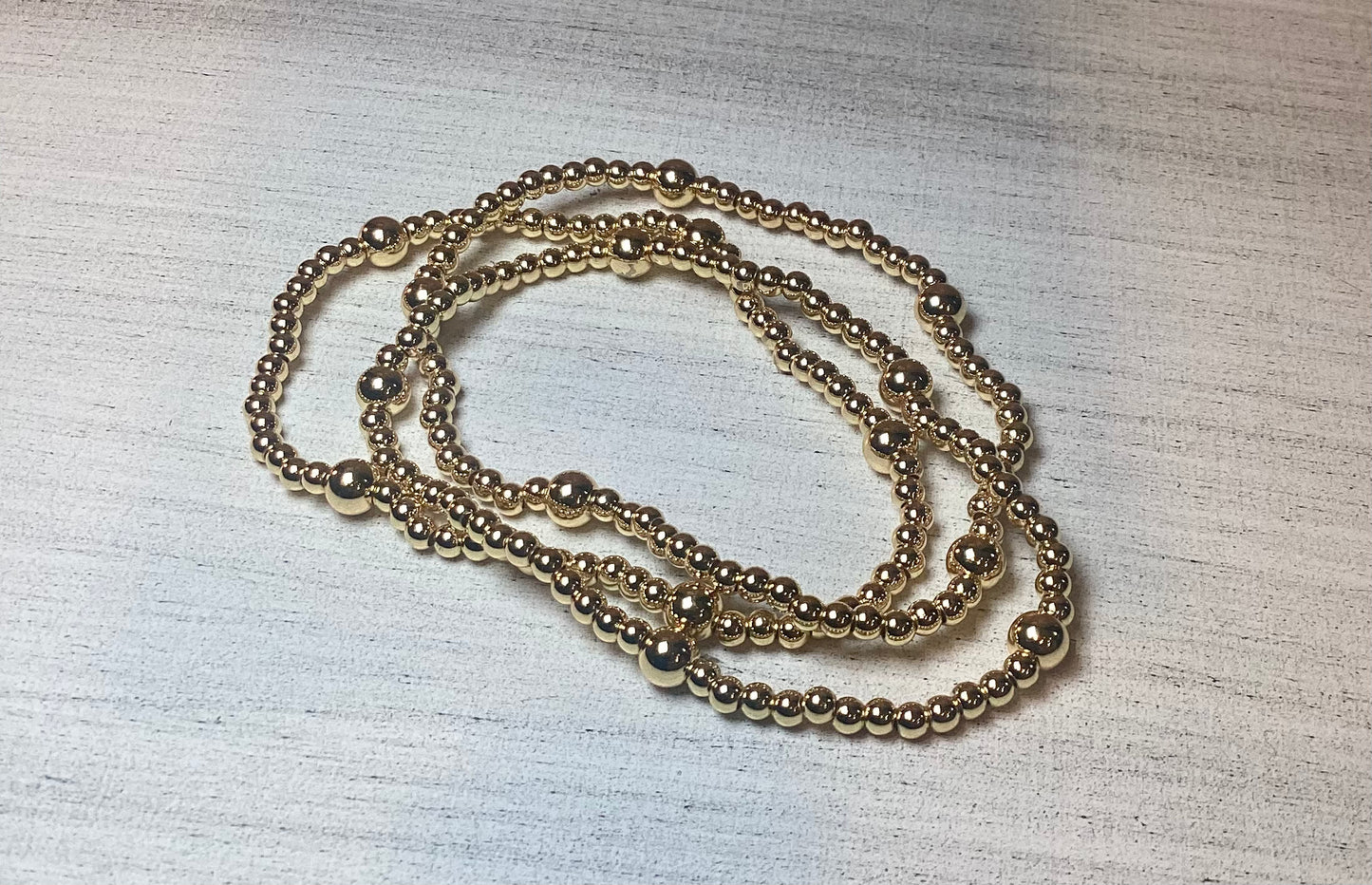 Set of 3 Gold Bracelet