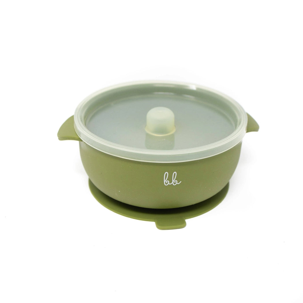 Silicone Suction Bowl with Clear Lid