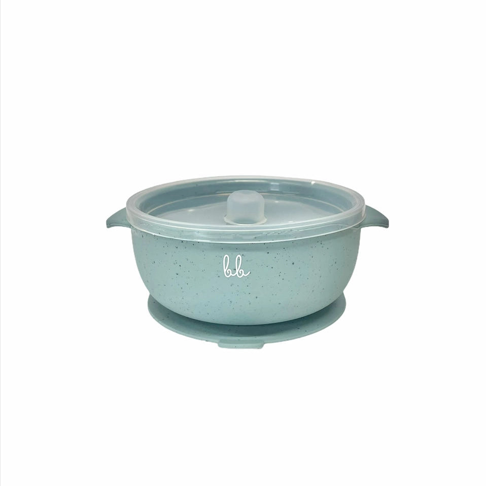 Silicone Suction Bowl with Clear Lid