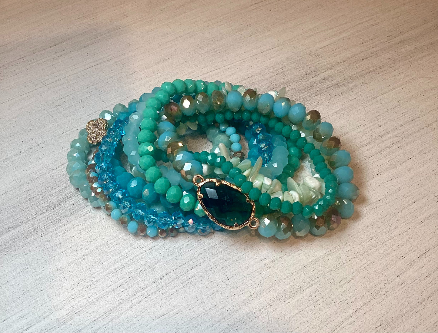 Variety of Blue Bracelet Set